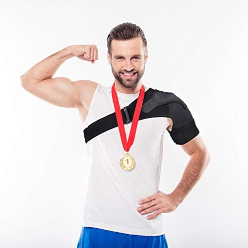 Shoulder Brace for Men and Women Rotator Cuff - for Bursitis, Dislocated AC Joint, Labrum Tear, Tendonitis,Neoprene Compression Support Sleeve for Left and Right Hand (Black S-M)