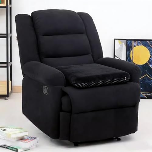Sigmat Recliner Cushion for Elderly Memory Foam 22x22x3 in Black