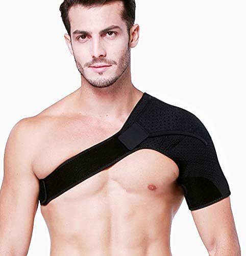 HUEGLO Shoulder Brace Men&Women Rotator Cuff Support for Pain Relief,Left