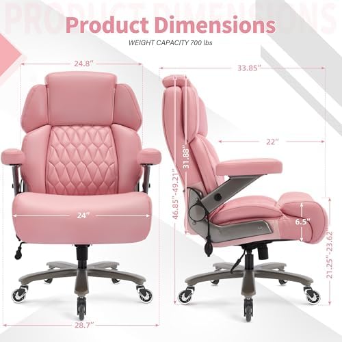 Big and Tall Office Chair 700lbs, Ergonomic High Back Computer Desk Chair