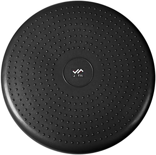 JFIT Inflatable Balance Disc - 13" or 26" Large Wobble Cushion Trainer - Durable Exercise Balance Pad for Coordination, Stability, and Core - Home, Gym, and Pet Training