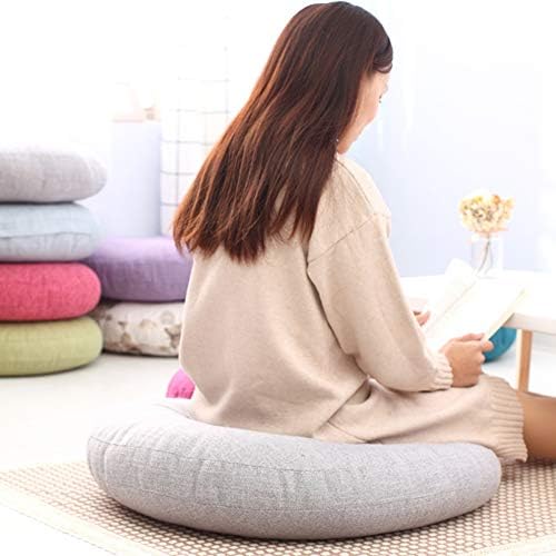Removable Tatami Futon Floor Cushion Seating Cushion Floor Pillow,Round Living Room Office Chair Pads Mat Yoga Cushion Meditation Floor Pillow G 40cm(16inch)