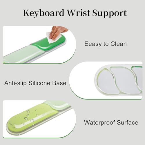 Gel Wrist Rest for Mouse and Keyboard,Ergonomic Computer Pad for Typing