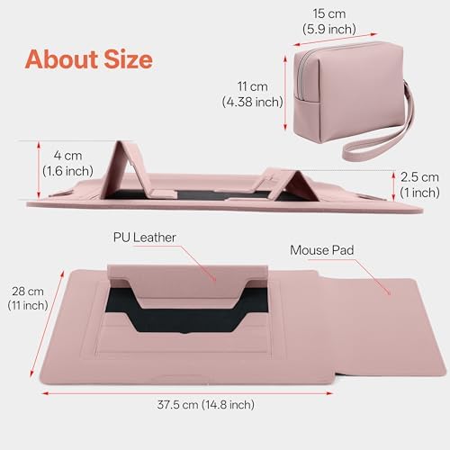 15-16 Inch Protective Laptop Sleeve with Stand, for MacBook Pro/MacBook Air