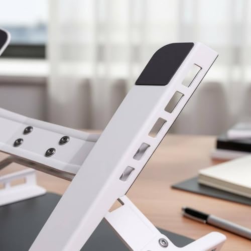 Adjustable Laptop Stand Heat Dissipation Cooling Laptop Stand Desktop Lift Ventilated Notebook Mount for Gaming Enthusiasts, Desk, Gaming, Black