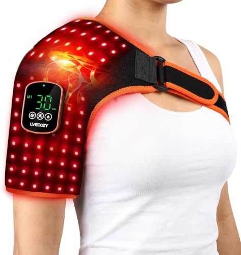 Cordless Red Light Therapy for Shoulder with Massage and Heat