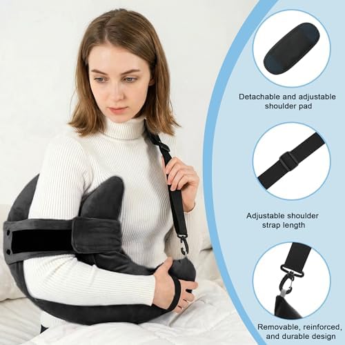 Shoulder Surgery Pillow for Rotator Cuff Pain Impingement Replacement Recovery Aids Side Sleepers Body Post Arm Torn Injury Support Relief Supplies Broken Collarbone Neck Rehab Must Haves