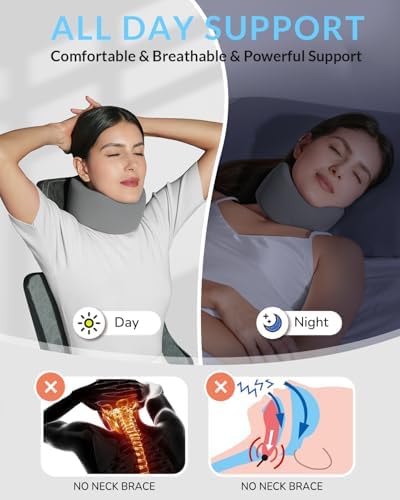Neck Brace for Neck Pain & Support - Comfortable Cervical Collar