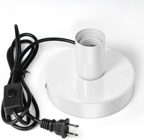 Table Lamp Base, E26/E27 Plug in Lamp Holder with Switch