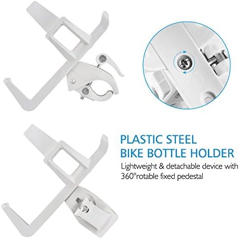 Accmor 2 Pack Bike Water Bottle Holders No Screws, Universal Bike Cup Holder, 360 Degree Rotatable Bike Water Bottle Cage, Water Bottle Holders for Kids Bike Adult Bike