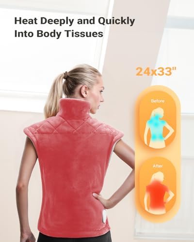 iDOO Weighted Heating Pad for Neck, Shoulders & Back