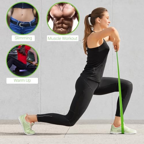 TechStone Resistance Bands Set – 5 Levels Loop Exercise Bands for Men & Women, Elastic Workout Bands for Home Gym, Training, Yoga & Fitness, Carry Bag Included