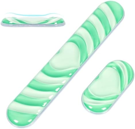 L-SPOUTTO Green Cute Ergonomic Gel Wrist Rest for Mouse and Keyboard