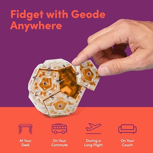 Speks Geode Magnetic Sensory Sphere, Stress Relief Tool, Executive Desk Toy