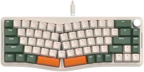 ATTACK SHARK AKS068 Wired Mechanical Gaming Keyboard 65% Alice Layout-Green