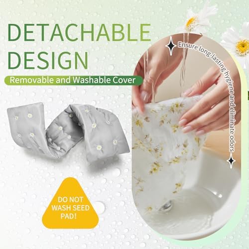 Heating Pad for Neck Shoulders and Back Microwavable Machine Washable 26x4.3 Microwave Rice Bag for Heat Therapy Reusable Hot Pack for Muscle Cramps Moist Warm Bean Bag for Pain Relief Unscented