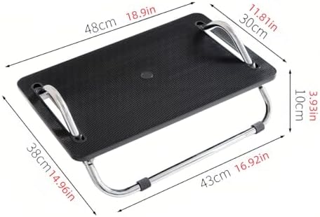 Adjustable Under Desk Foot Rest Non Slip Foot Stool with Metal Frame Office