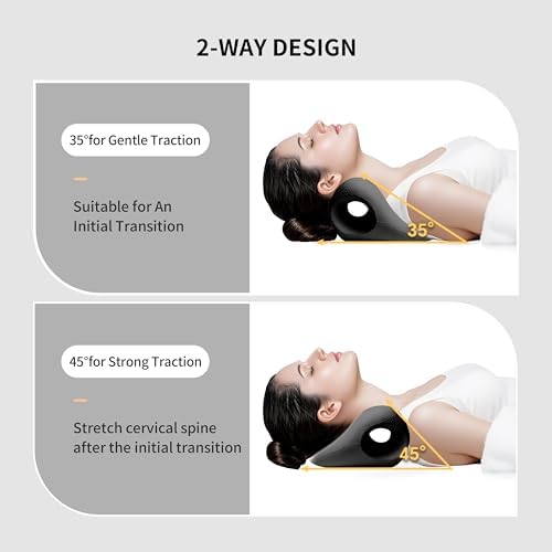 PROIRON Neck and Shoulder Relaxer, Neck Stretcher for Cervical Spine Alignment, TMJ Relief, Nerd Neck, Cervical Traction Device for Tension Headache, Curvature Assist, Pinched Nerve