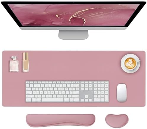 Mouse Pad and Keyboard Wrist Rest, 3-in-1 Keyboard and Mouse Pad