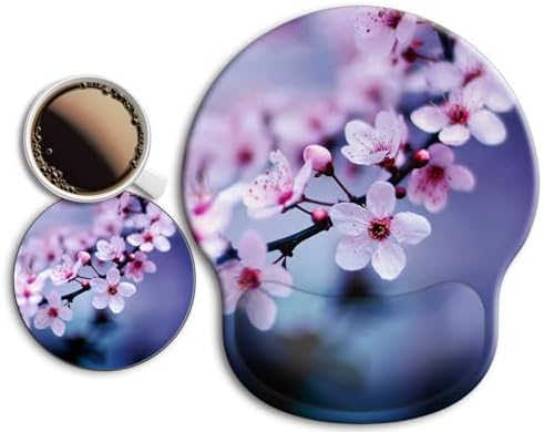 Ergonomic Mouse Pad with Wrist Rest Support,Gel Mouse Pads for Desk