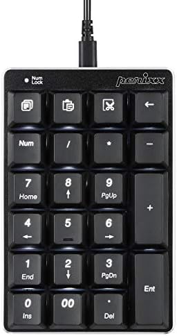 Perixx Wired Low Profile Ergonomic Mechanical Keyboard with Low Profile Mechanical Backlit Keypad