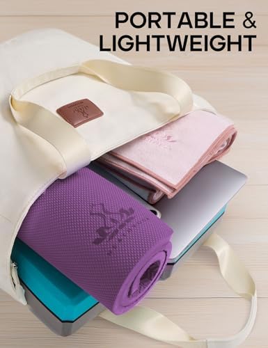 Heathyoga Yoga Knee Pads Cushion Non-Slip Yoga Mat Thick Yoga Accessories for Women Workout Pilates Kneeling Pads for Working out Exercise 26"x10"x0.5"