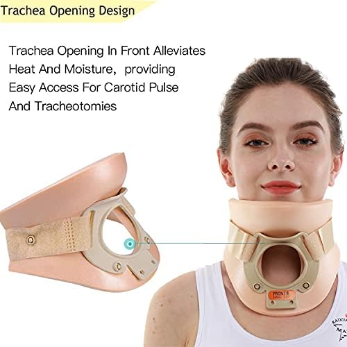 Philadelphia Neck Brace Foam Lightweight Soft Cervical Collar Height 3 1/4 Inch Immobilizer Collar Support Neck Traction Device Neck and Head Braces (Size S)