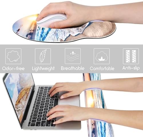 Ergonomic Mouse Pad with Wrist Rest and Keyboard Wrist Rest, Mousepad