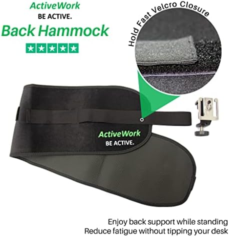 Back Hammock System – Lumbar Support Belt for Standing Desk Users- Ergonomic, Comfort, Lower Back Pain Relief, Anti-Fatigue - Home Office Accessories