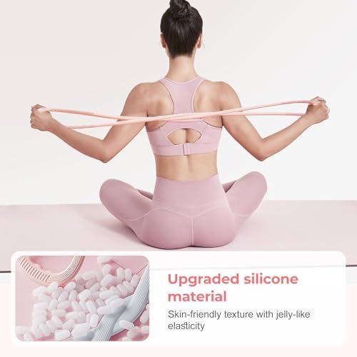 Figure 8 Fitness Resistance Band, 2025 New Elastic Bands for Working Out, Rubber Exercise Bands with Handles for Arm,Back Training, Exercise Equipment for Yoga, Pilates,Pilates