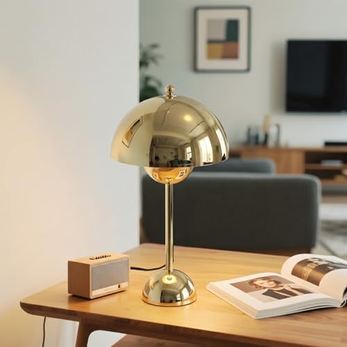 Creative Mid-Century Modern Bud Table Lamp for Home&Office, Bright Gold