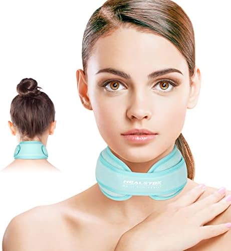Neck Ice Pack Wrap, Reusable Cold/Hot Gel for Neck Pain, Iceblue