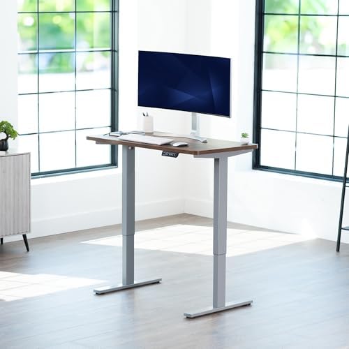 VIVO Rustic Vintage Brown 43 x 24 in Standing Desk, DESK-KIT-1G4N