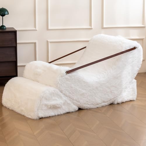 Quiet Rocking Chair, 3-in-1 Adjustable Boneless Floor Recliner for Adults