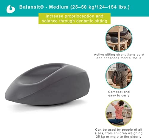 Balansit Balancing Seat Cushion, Large, Balanced Body Posture Support