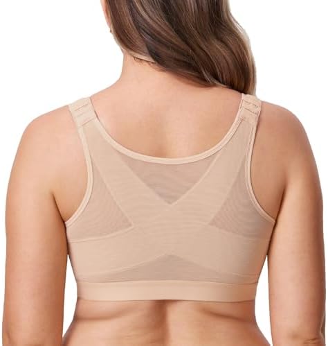 DELIMIRA Women's Front Closure Posture Support Bras