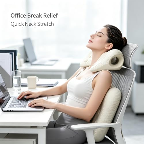 Neck and Shoulder Relaxer Neck Stretcher for Cervical Spine Alignment TMJ Nerd Neck Cervical Traction Device for Tension Headache Curvature Assist Pinched Nerve for use