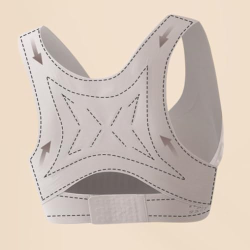 Posture Corrector Bra for Women Cross Back Front Closure Full Coverage Bras