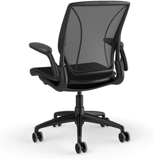 MingYi.office Arm Pads Caps Replacement for Humscale Diffrient World Office Chair with Height Adjustable Arms, Black/Grey 1Pair (Balck)