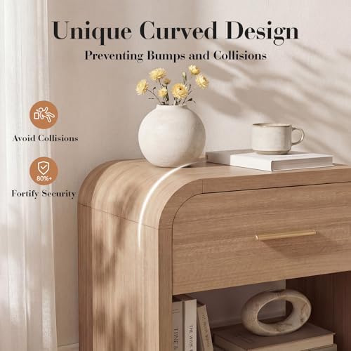 Night Stand, 1-Drawer and 1 Storage Shelf