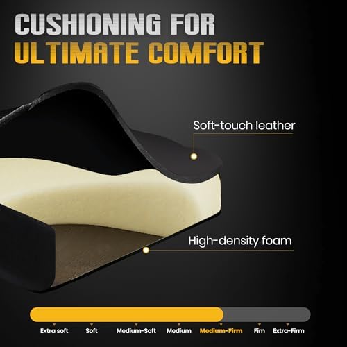Massage Gaming Recliner Chair with Cup Holder & Side Pockets – Ergonomic PU Leather Video Gaming Chair with Footrest, Manual Recline, Headrest & Lumbar Support for Office or Game Room (Black)