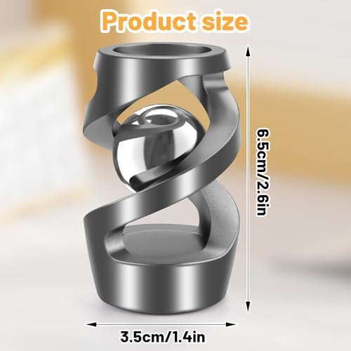 Upgraded Kinetic Spinning Desk Toy, Stress Relief Gadget, Gray