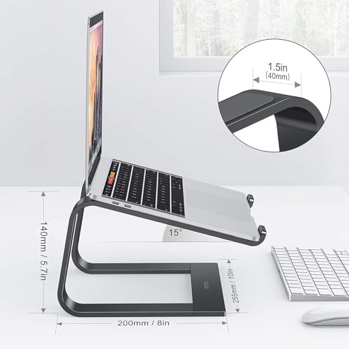OMOTON Laptop Stand, Detachable Mount for MacBook Air/Pro Dell HP Black