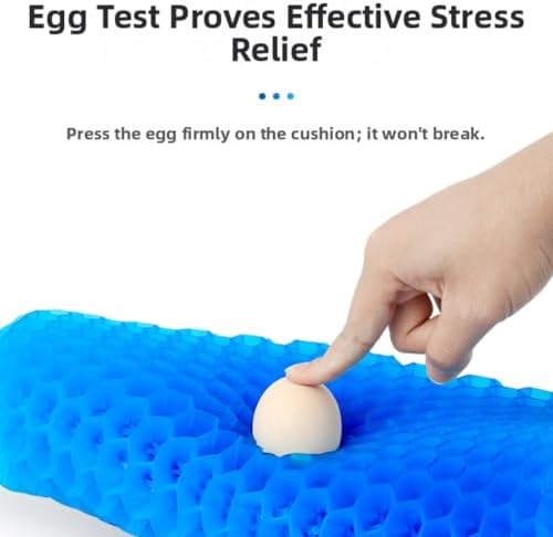 2026 Upgraded Silicone Gel Seat Cushion Honeycomb,Thick & Extra Large Gel Seat Cushion,Cool and Breathable for Home,Office Chair,Car Seat，Black