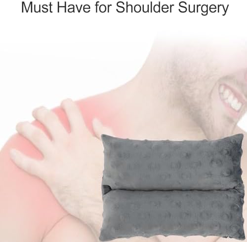 Neck Pad Strap Cushion Pillow for Arm Sling Comfort Shoulder Support Pad Rotator Cuff Replacemet Surgery Elbow Brace Carry Padded Cover Broken Wrist Hand Injury Cast, Minky Dot Dark Gray
