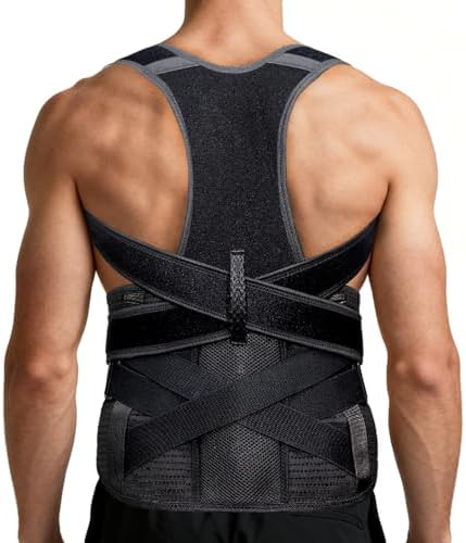 Posture Corrector for Women & Men, Shoulder Full Back Brace, XXL