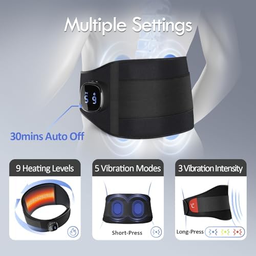 Comfytemp Cordless Portable Heating Pad with Massager for Lower Back FSA