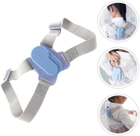 SECFOU Adjustable Posture Corrector Back Support Trainer with Vibration Reminder for Students Posture Correction in Blue