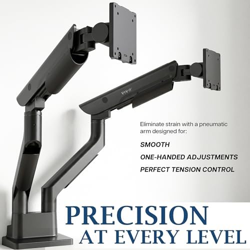 VIVO PRO Premium Black Dual Ultrawide Desk Mount, 24-38" Screen, PRO-ST245B