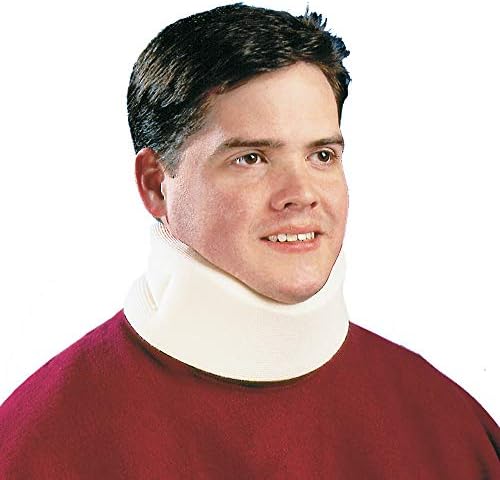 Carex Cervical Collar For Neck Pain - Neck Brace For Neck Pain Relief - Neck Collar After Whiplash or Injury, Made Of Soft Cotton